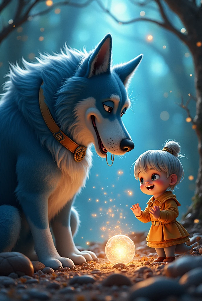 A drooling blue colonel dog, and the nanny creates life 