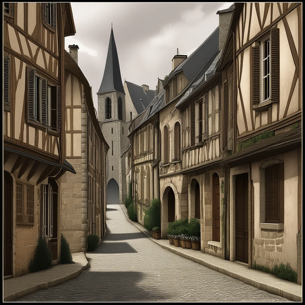 ((background only)), France town, detailed background