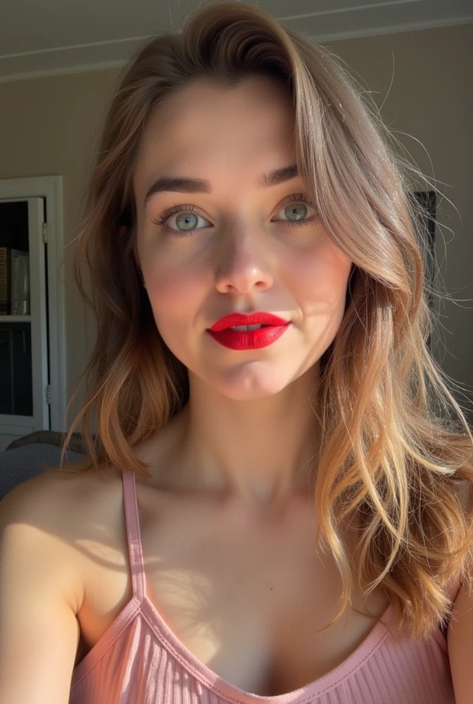 Put on red lipstick