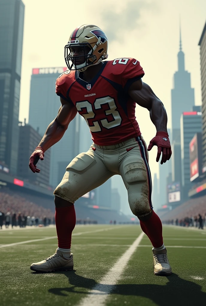man playing american football gta