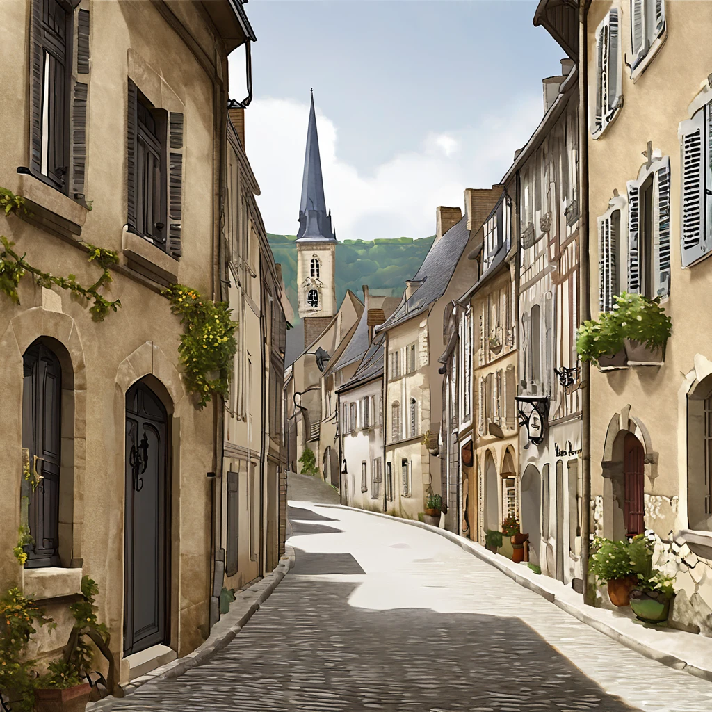 ((background only)), France town, detailed background