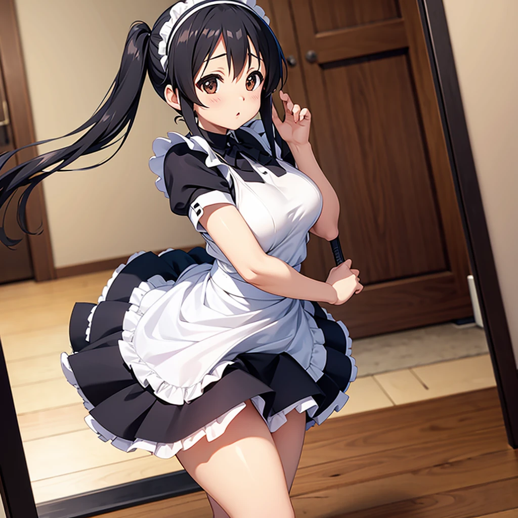 
K-ON Mio Super Breasts Skirt Panty Shot Maid
