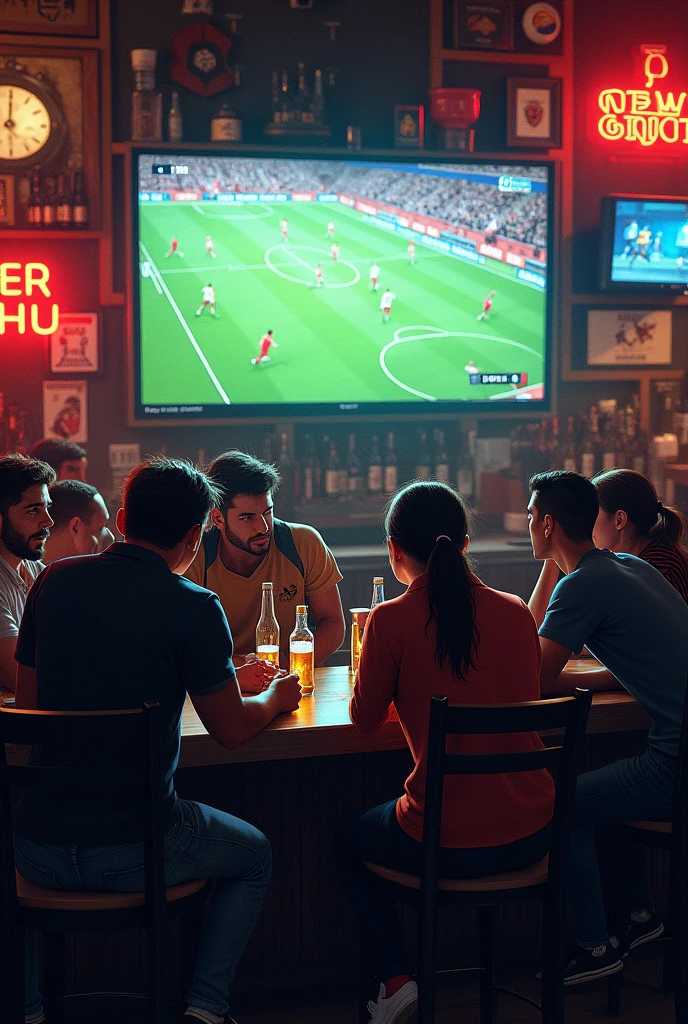 bar showing game on tvgta
