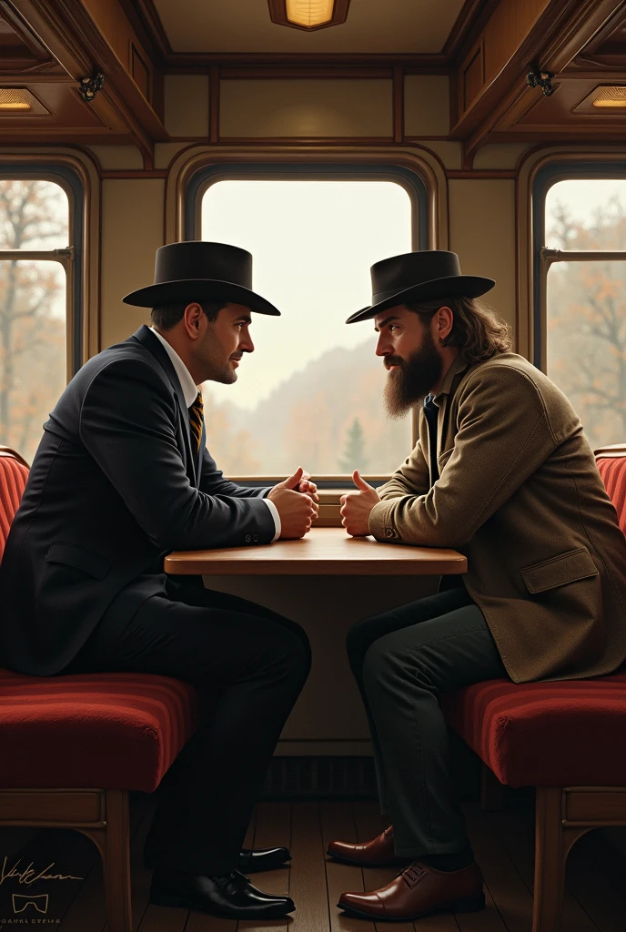 Bucuresteanu si ardeleanul in tren