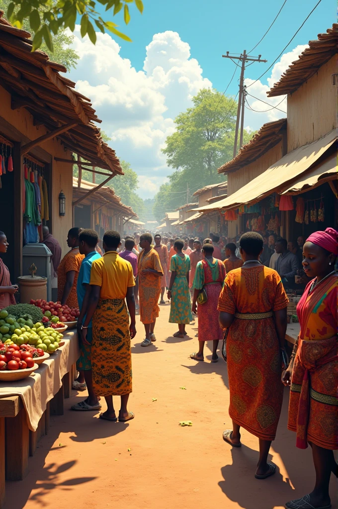 Malawian people in the market