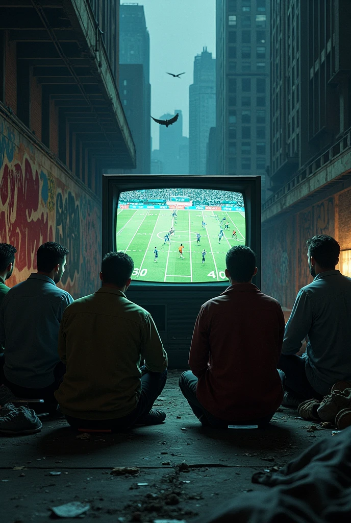 American football game on TV in GTA Street