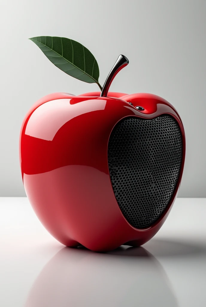 Apple with speaker, sound box