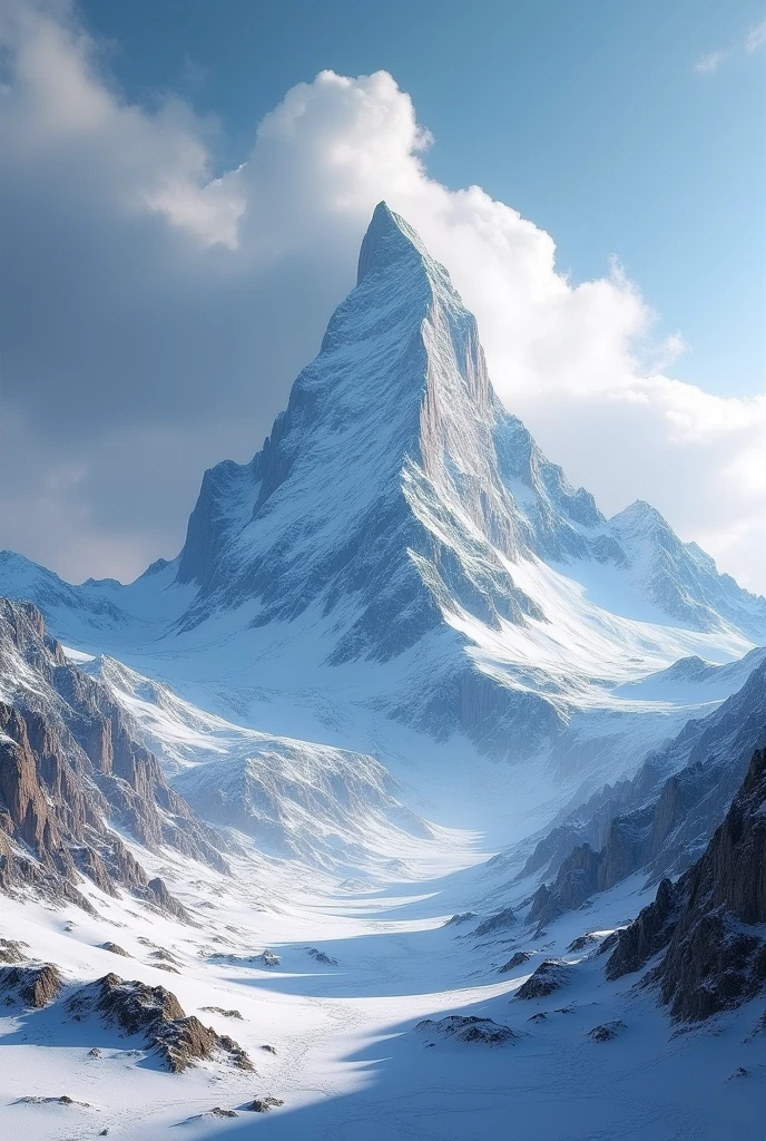 Snow mountain view