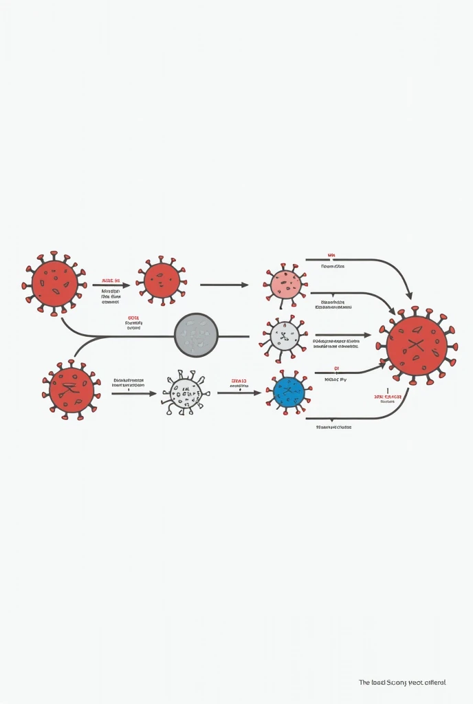 Generate a very simple drawing to draw on an A4 poster about the theme "How RT-PCR Knows If You Have COVID?".