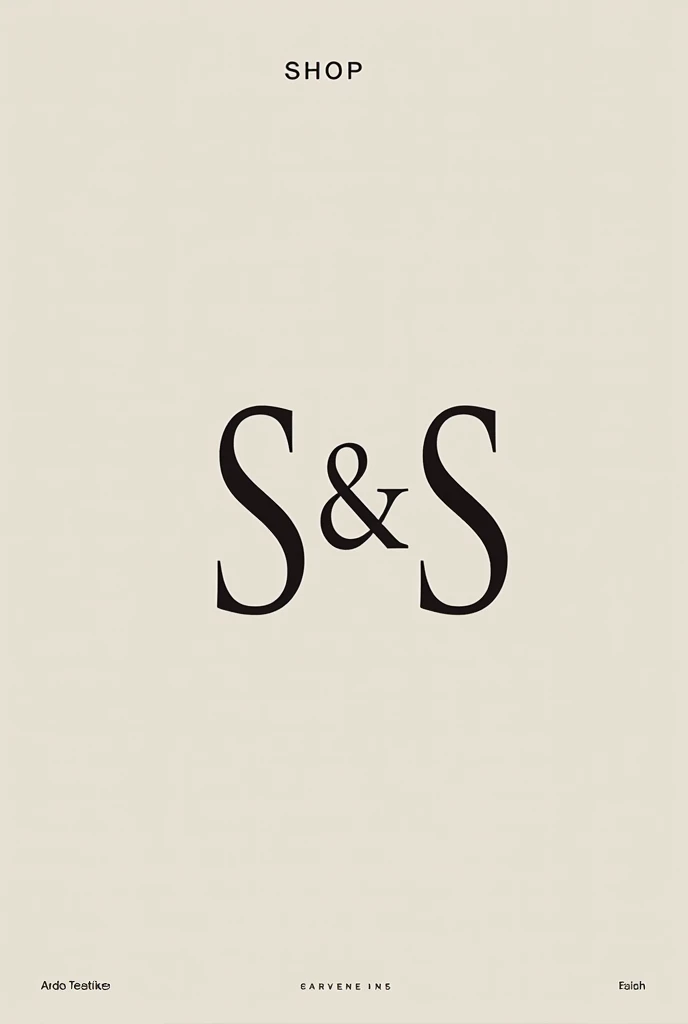 Logo for a shop brand S & S shop Semedo

