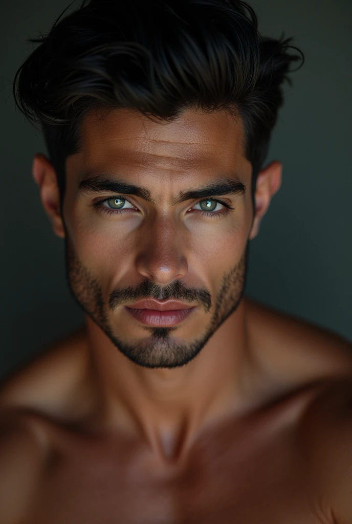 Very handsome and sexy man with black hair and grey eyes, just by looking at him I wet my panties.