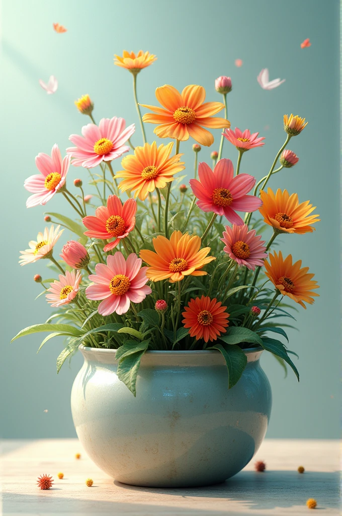 A picture of flowers coming out of the same.