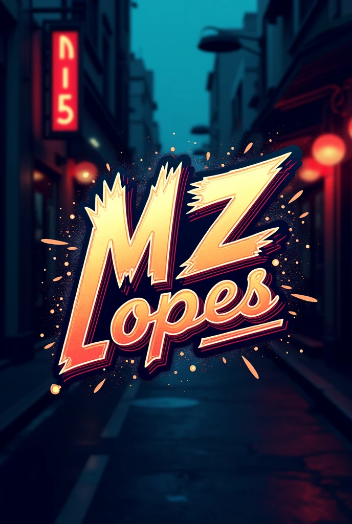 Create type logo, ( MZ Lopes). music, streets