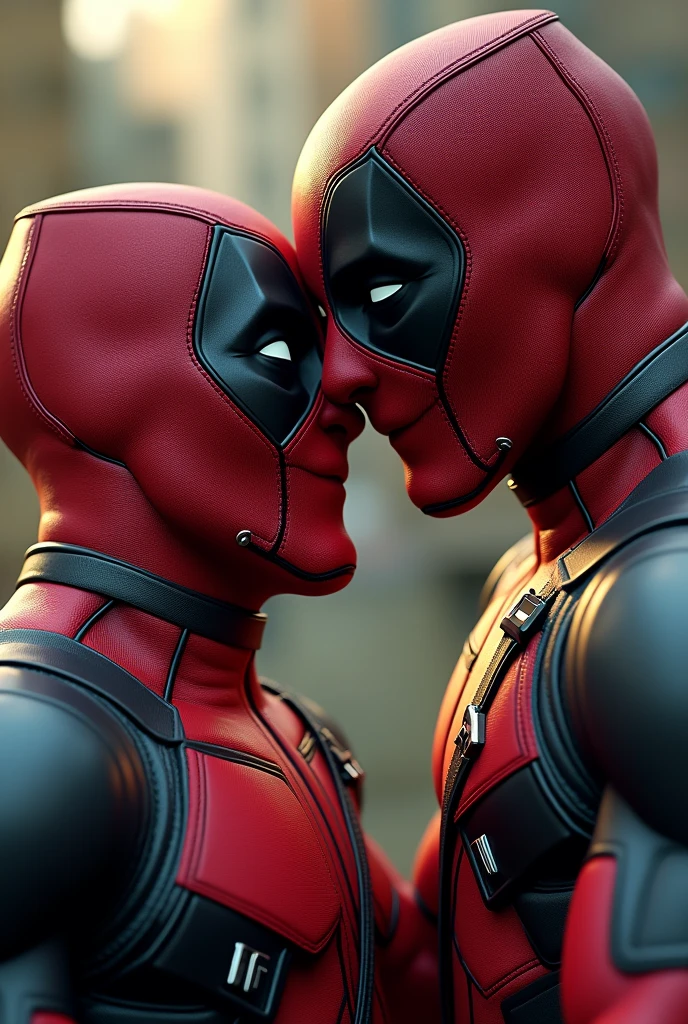 (best quality,4k,highres:1.2),ultra-detailed,(realistic,photorealistic:1.37),Deadpool fighting against WOLVERINE, from Marvel hero,extremely detailed eyes and face,longeyelashes,full-body shot,illustration,dynamic pose,[red and black costume],sharp focus,physically-based rendering,vivid colors,action-packed scene,high contrast lighting,comic book style.