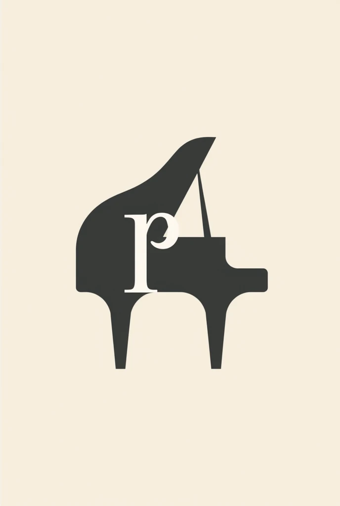 Logo of a piano that is combined with the letter R