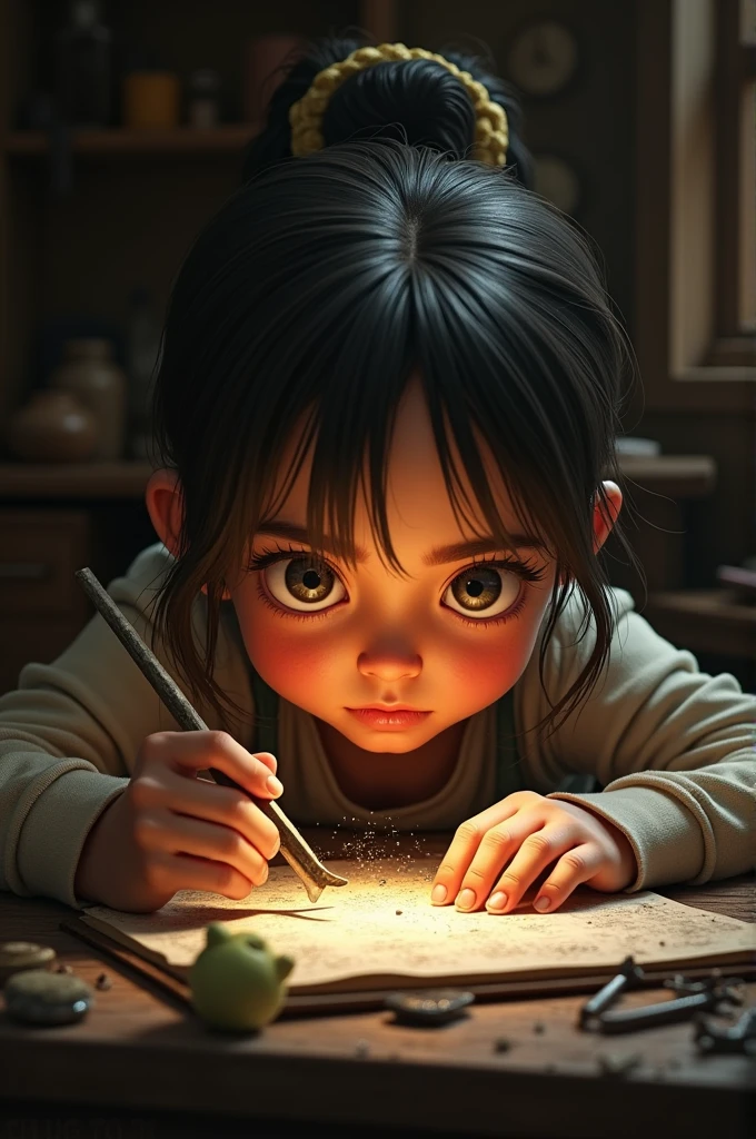Prying girl