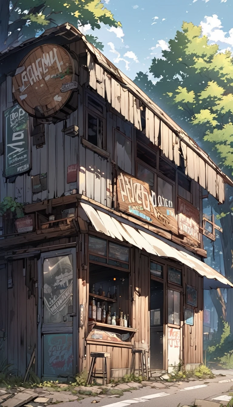 abandoned roadside bar