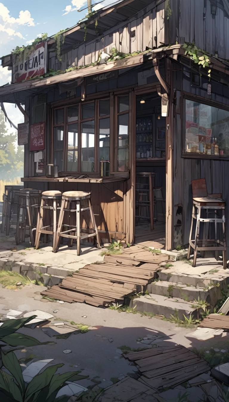 abandoned roadside bar