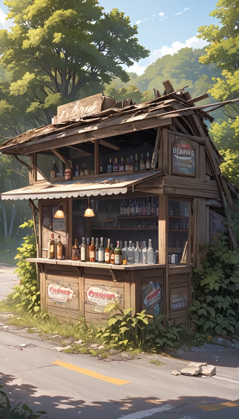 abandoned roadside bar