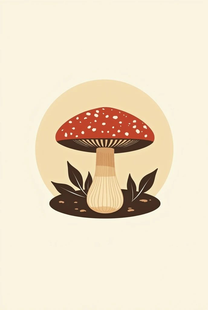I created a logo for a company that produces food products with the ganoderma mushroom,