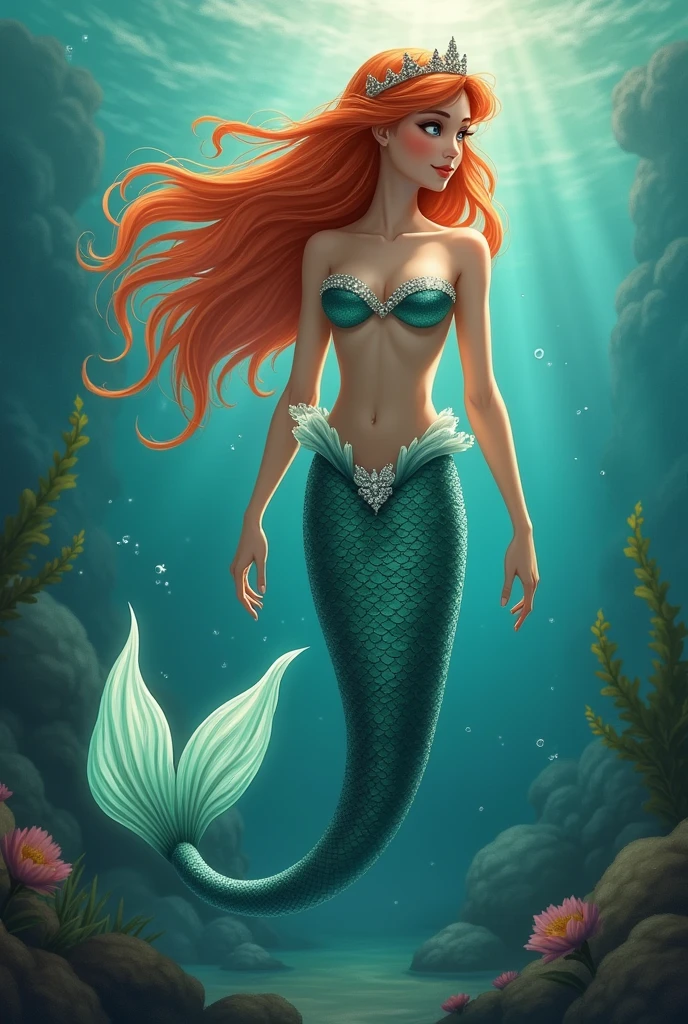 Wise charming mermaid,pretty
