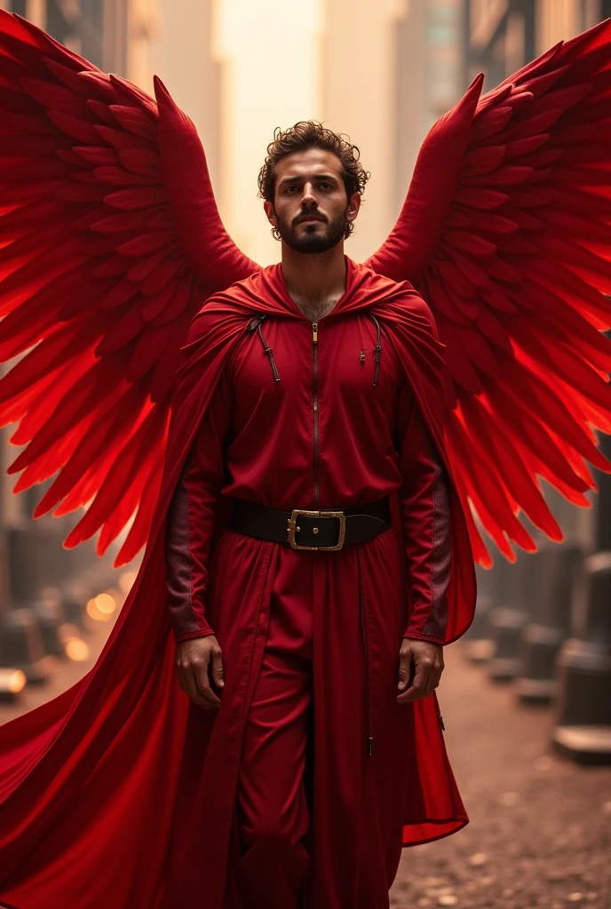 Red angel man