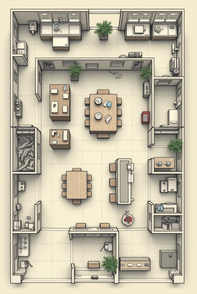 plan of a first-class veterinary laboratory
