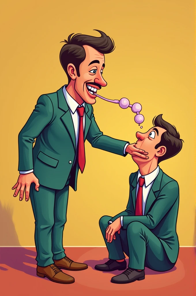 1 man farting on a face