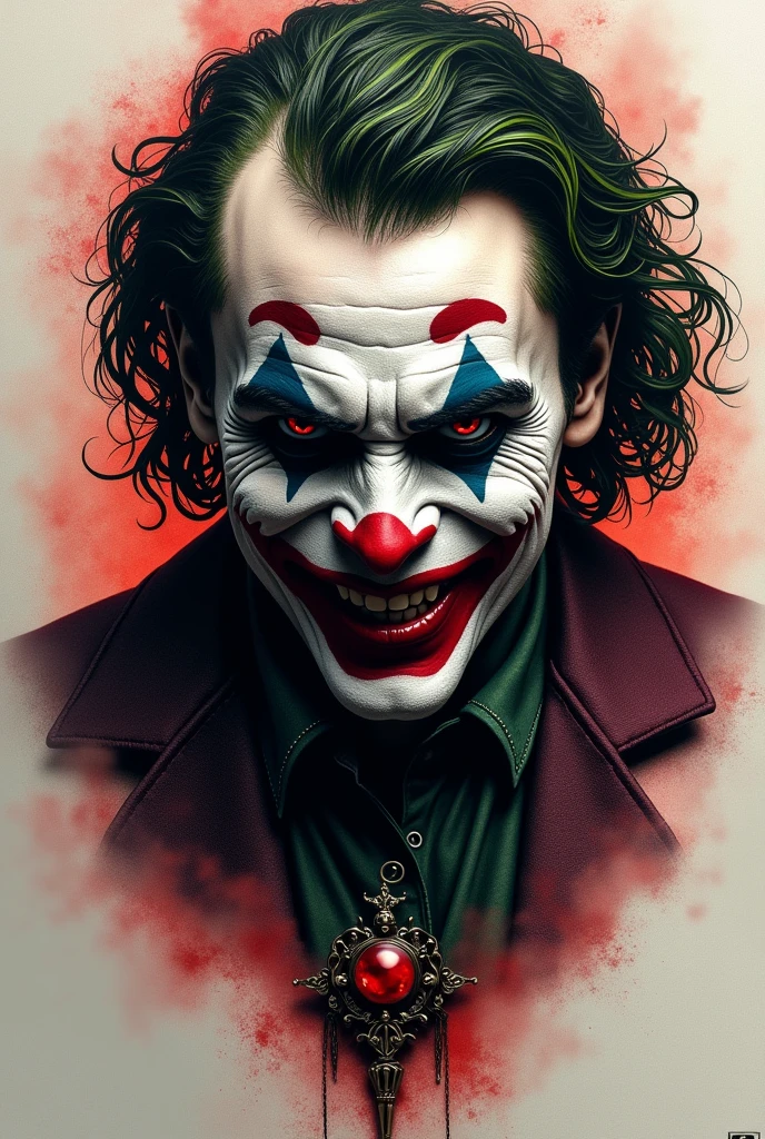 Joker tattoo ideas bandit with microdermal piercing with jewel effect and glitter h3r 4k 