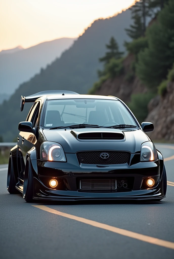 Toyota echo, model 2003, tuned
