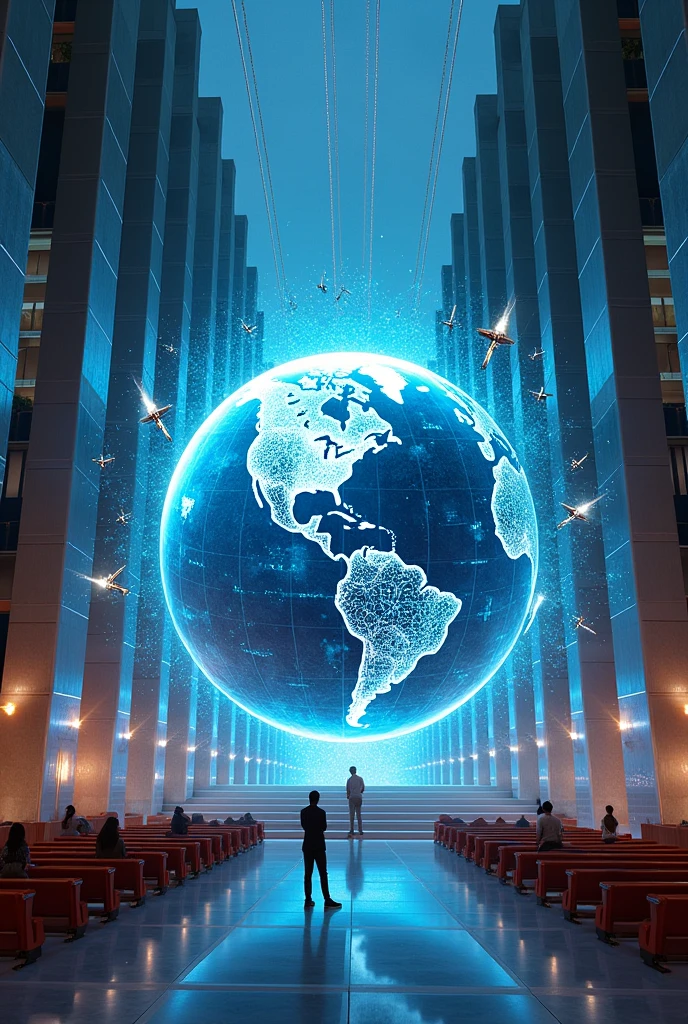 Decoration idea to represent the world vision of the ICT church