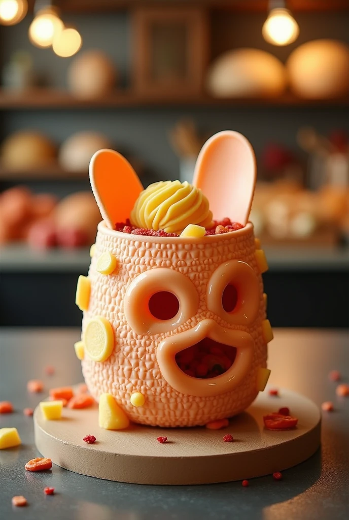 A food to sell, never done before, that comes in a unique package
