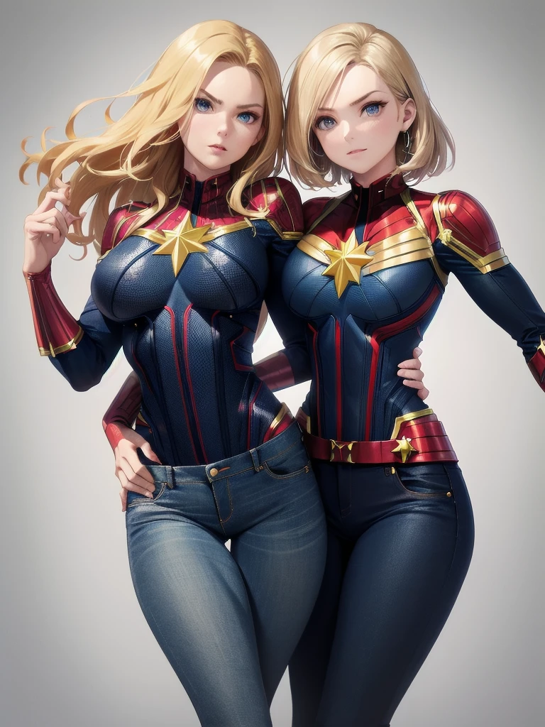 (((HUGE ASS))) Riley Reid as Captain Marvel, skinny, slim thick, small waist, 8k