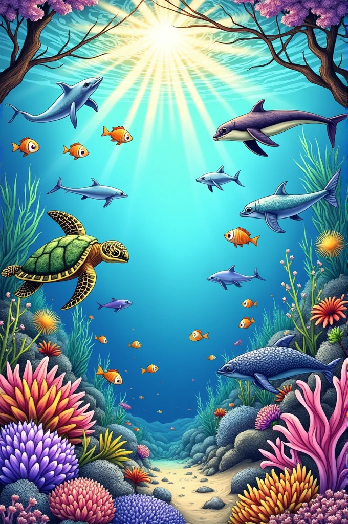 Sea coloring pages
