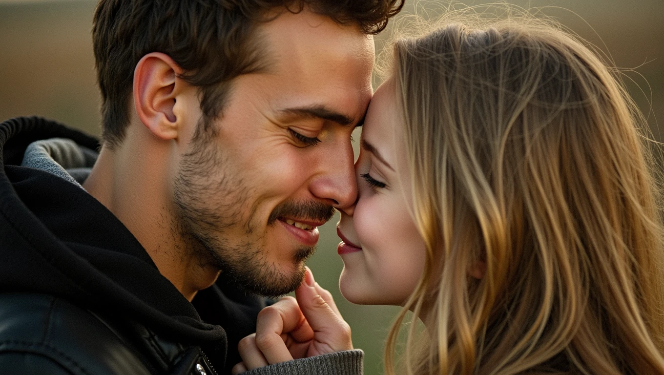 Crée une image qui représente l'amour. Avec écrit : DANS LES MOMENTS LES PLUS BEAUX, JAMAIS J'AI VUE DANS DES YEUX L'AMOUR QUE TU ME DONNER.. CHANGÉ DE VIE OUI JE LE FERAI.SUR UN FOND ANGE MI DÉMON 