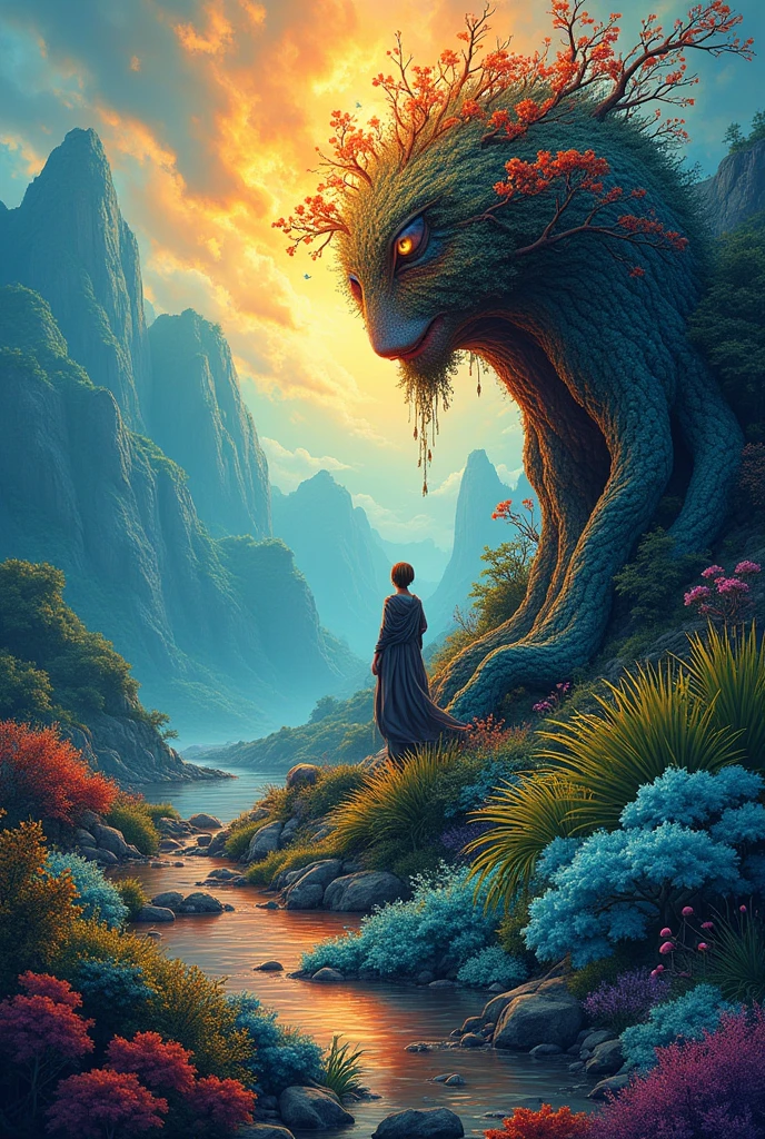 Cover for a booklet that contains all the colors and images related to the environment and climate change