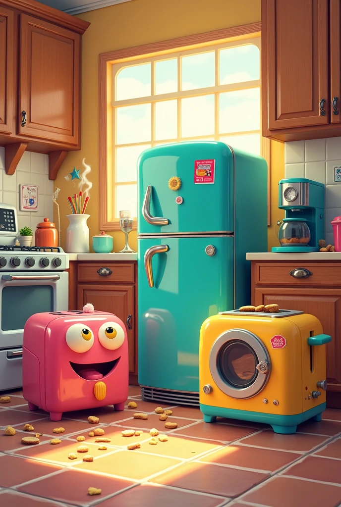 Create an image of household appliances