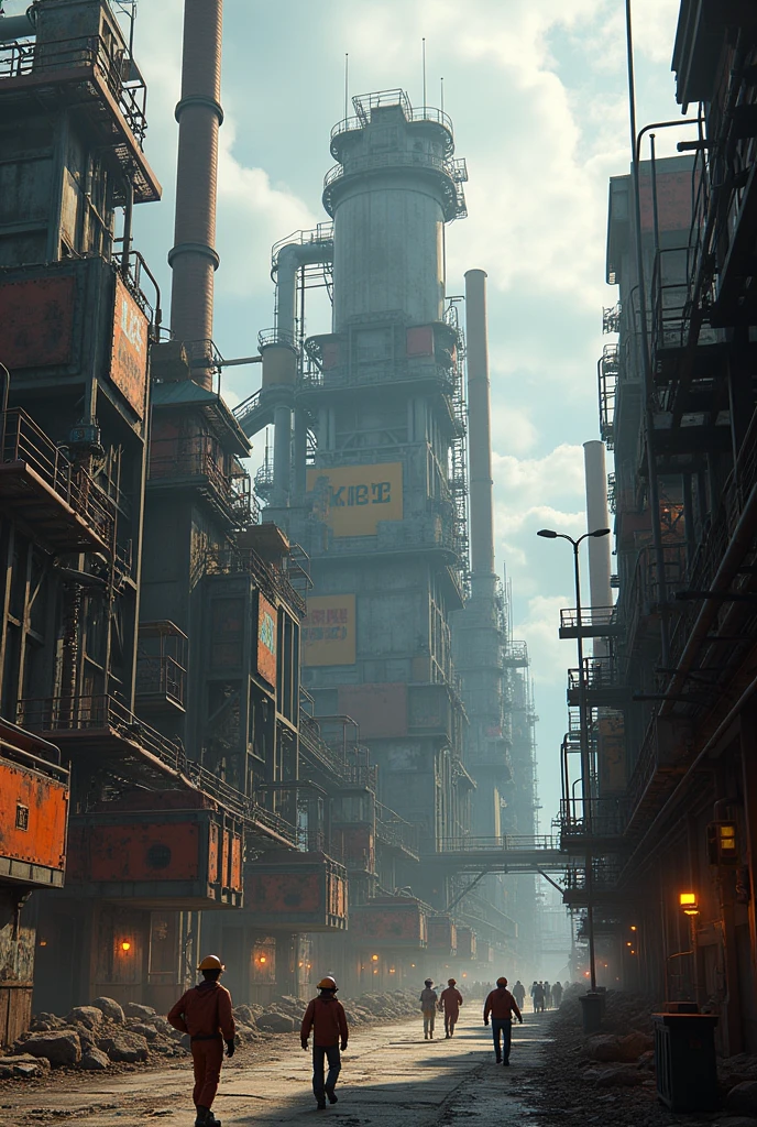 an industrial plant