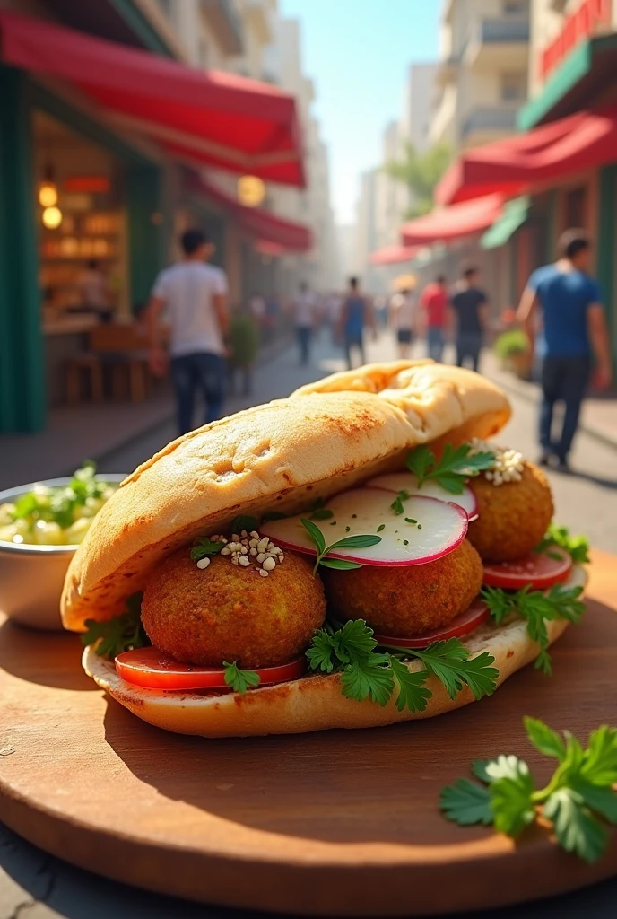 Falafel sandwich