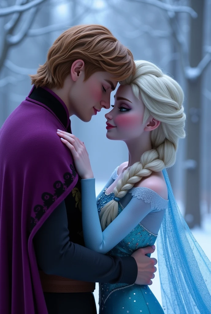 Elsa from frozen having sex with her boyfriend and his friend