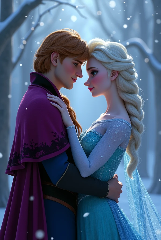 Elsa from frozen having sex with her boyfriend and his friend