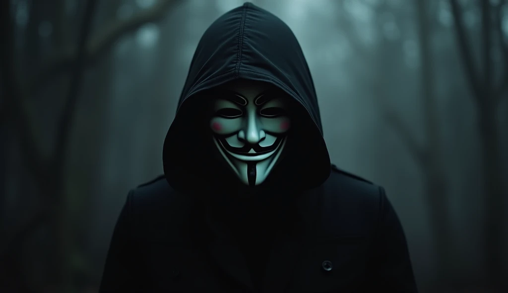 dark art ,using guy fawkes mask,darkness,obscure,4k