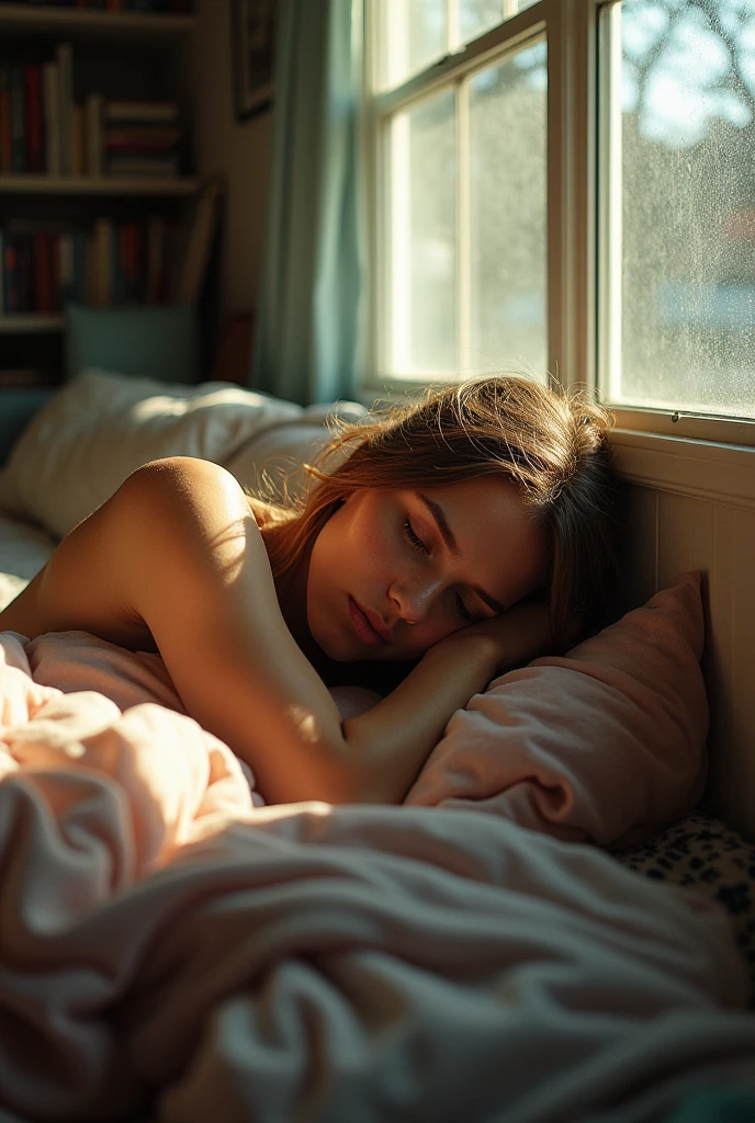 Tired of lying in the sunshine, staying home to watch the rain (in sad way)