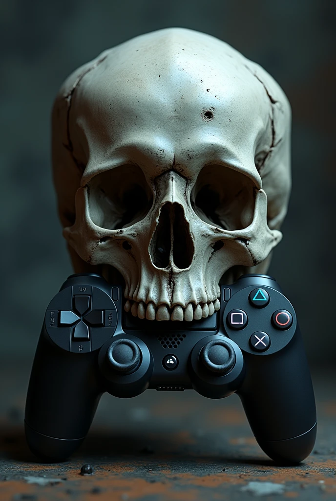 Skull using Playstation controller 