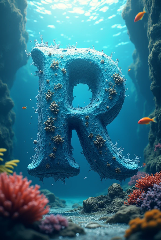 A sports logo with the letters R and P in water