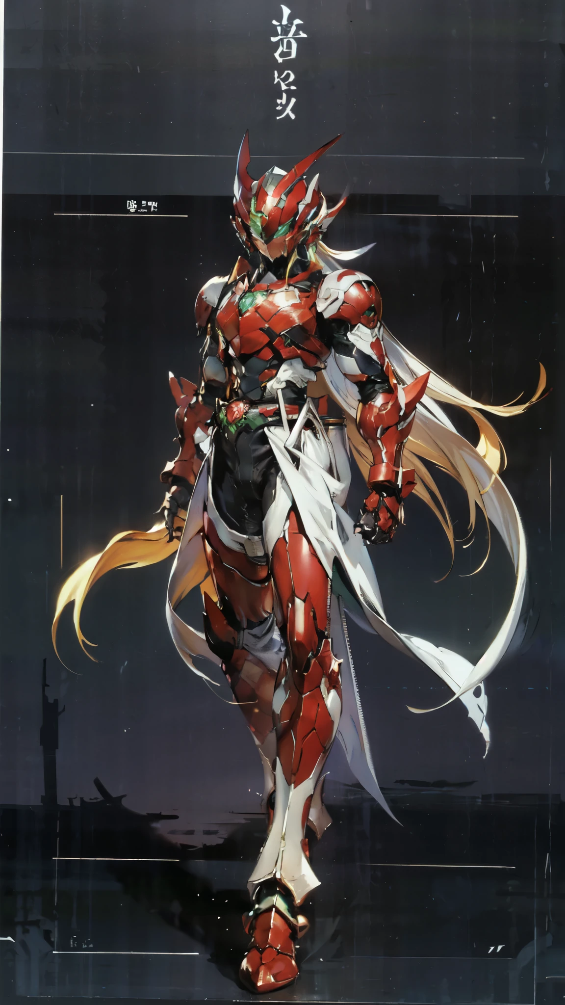 (masterpiece:1.5, best quality:1.5, extremely delicate:1.5, superhero pose:1.5), a man wearing a full-face helmet, a fantasy-style biotech armored combat suit, green eyes, (a composite layered chest armor), fully enclosed shoulder guards, matching arm and leg guards, belt of Neon circuit, (the color scheme is primarily black with green and red accents), the design balances heavy with agility, a high-tech bio-mecha armor, (Armor Concept Inspired by Paladin, stand on the top of a skyscraper in a futuristic sci-fi city), this character embodies a finely crafted fantasy-surreal style armored hero in anime style, exquisite and mature manga art style, (element, plasma, energy, the armor glows), ((male:1.5)), metallic, high definition, highres, ultra-detailed, ultra-fine painting, professional, perfect body proportions, golden ratio, anatomically correct, symmetrical face, extremely detailed eyes and face, high quality eyes, creativity, RAW photo, UHD, 32k, Natural light, cinematic lighting, masterpiece-anatomy-perfect