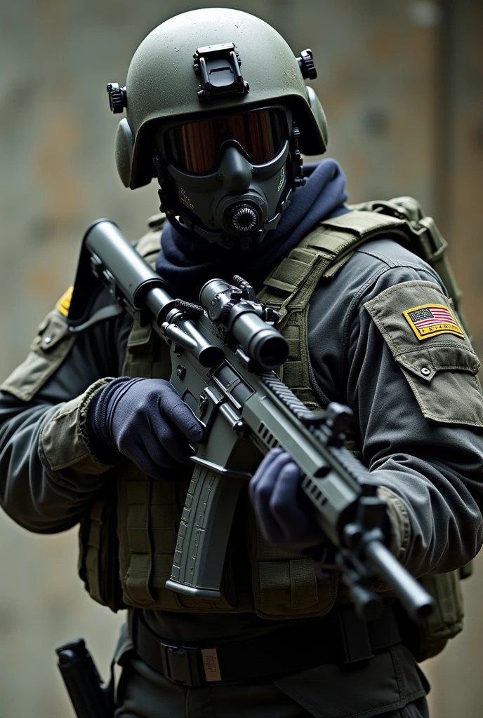 a special operations agent with an assault rifle
