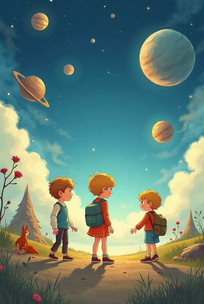 Image for pedagogy course shirt related to children and the little prince 
