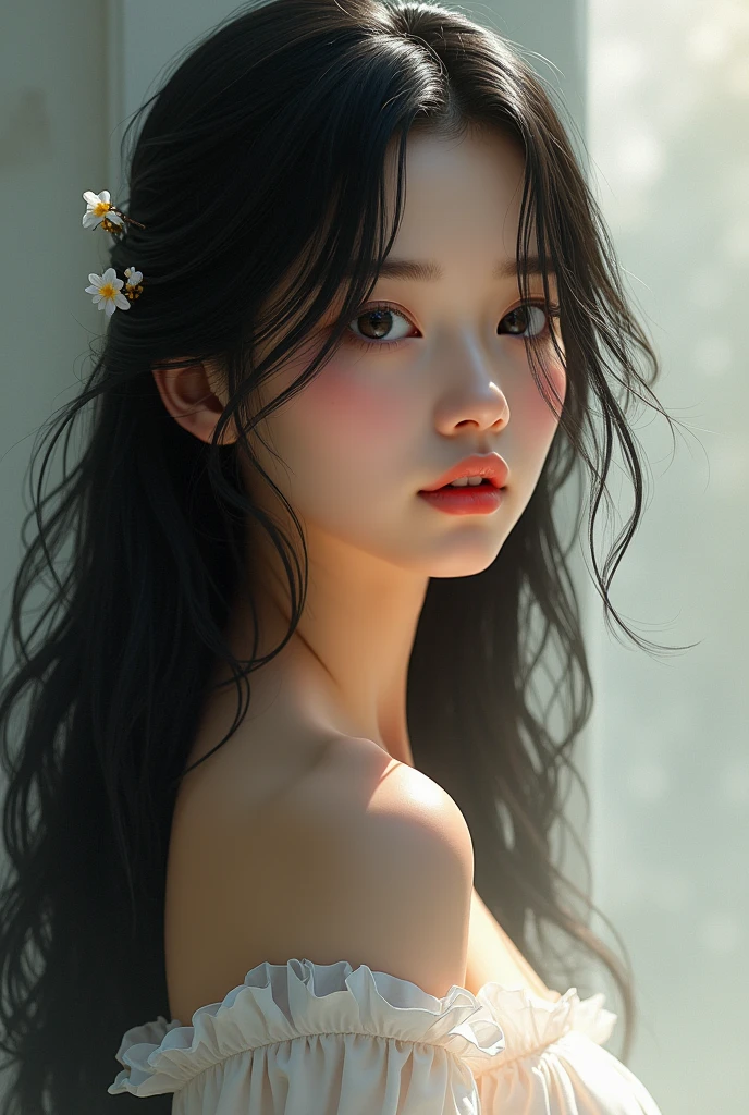 beautiful woman,long hair