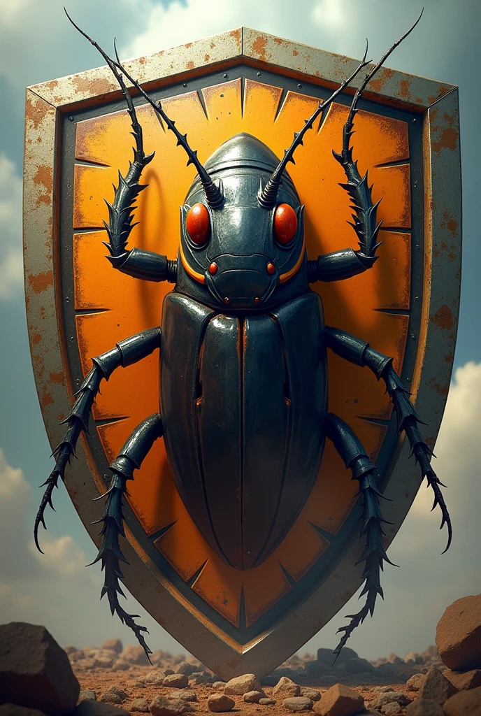 Cockroach football shield